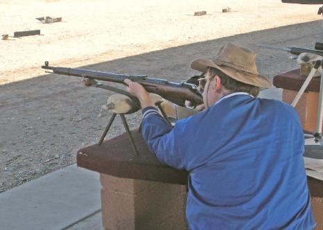 Image of the author firing this rifle