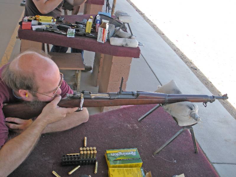 Image of the author firing this rifle