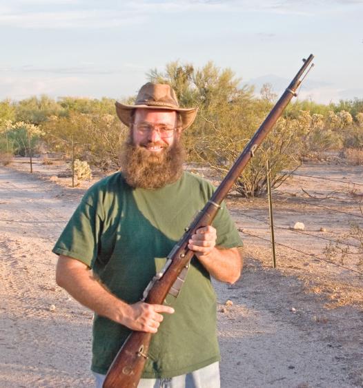 Image of the author posing with this rifle