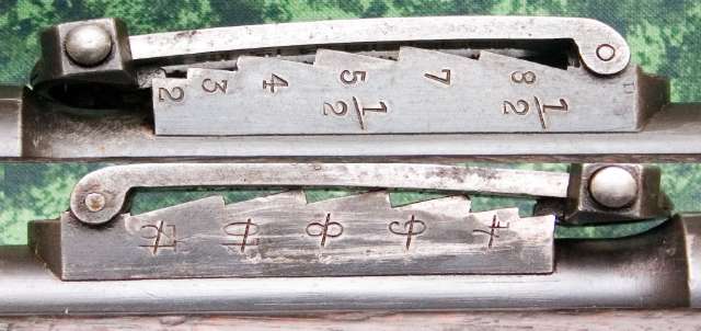 Image showing markings on either side of the sight
		    base